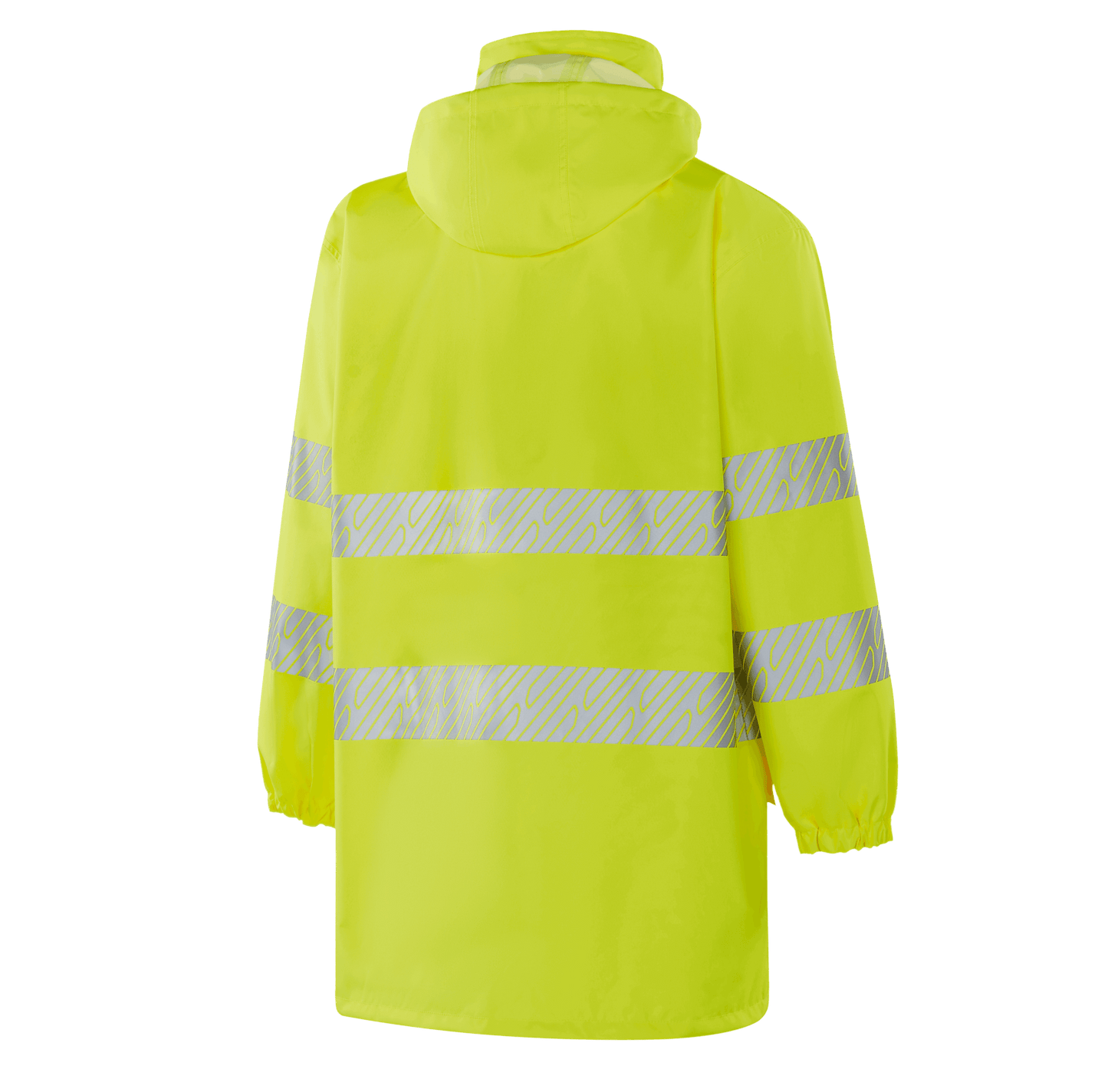 GRANADA WR302 fluorescent yellow hi-vis rain jacket with protective pockets