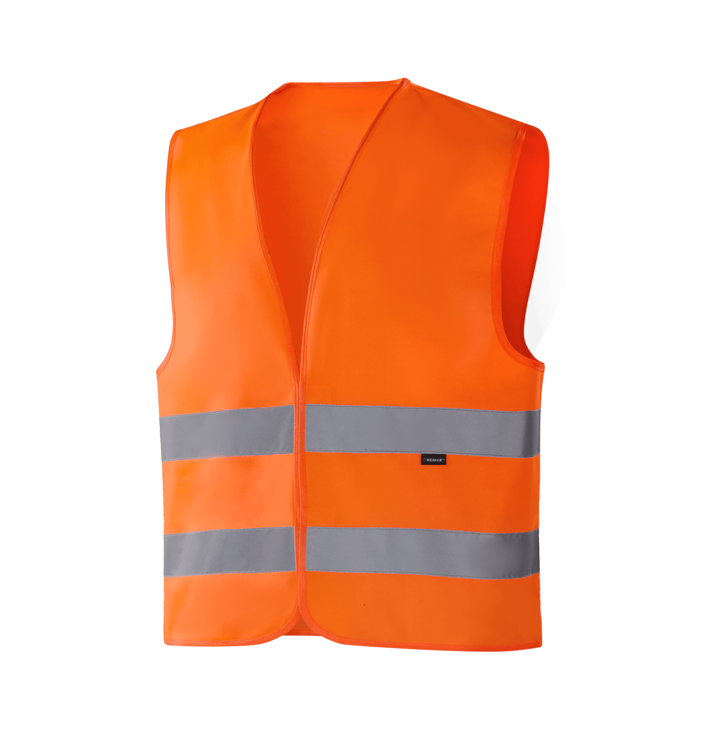 WV201 GOTEBORG hi-vis orange vest with reflective bands, safe for outdoor work, some colors meet EN 17353 Type B3