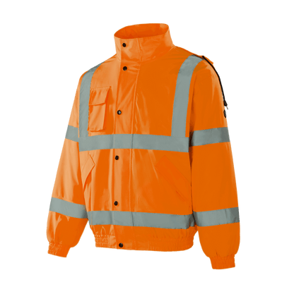 Hi-vis orange WJ301 BERGEN winter bomber, comfortable and high-visibility
