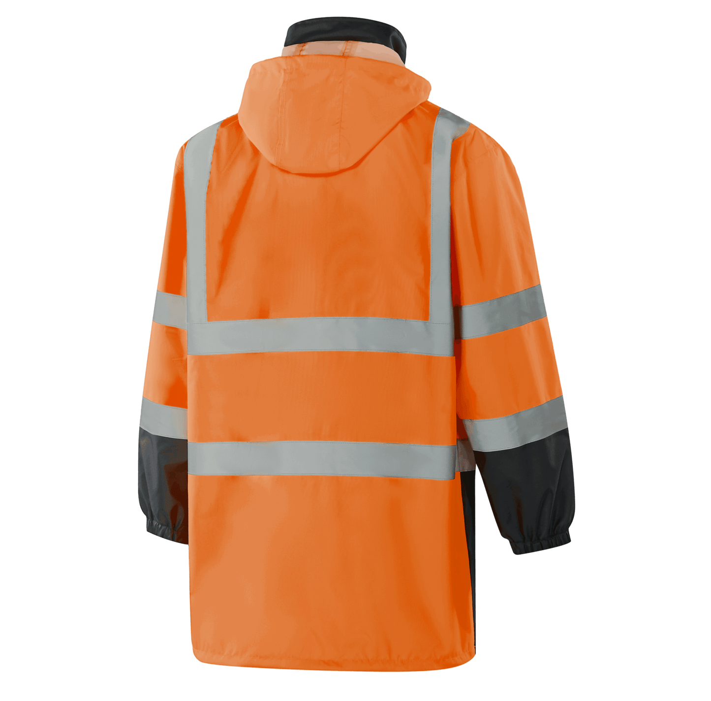 Hi-vis orange WR301 DRESDEN waterproof rain jacket, breathable and reflective