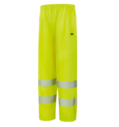 GRAZ WP102 fluorescent yellow hi-vis pant, waterproof and high-visibility