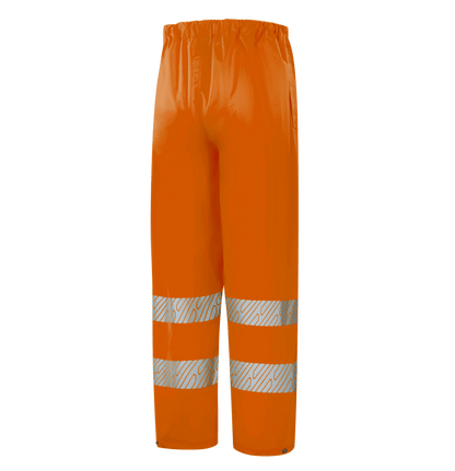 WP102 GRAZ hi-vis orange rain pant with two large side pockets