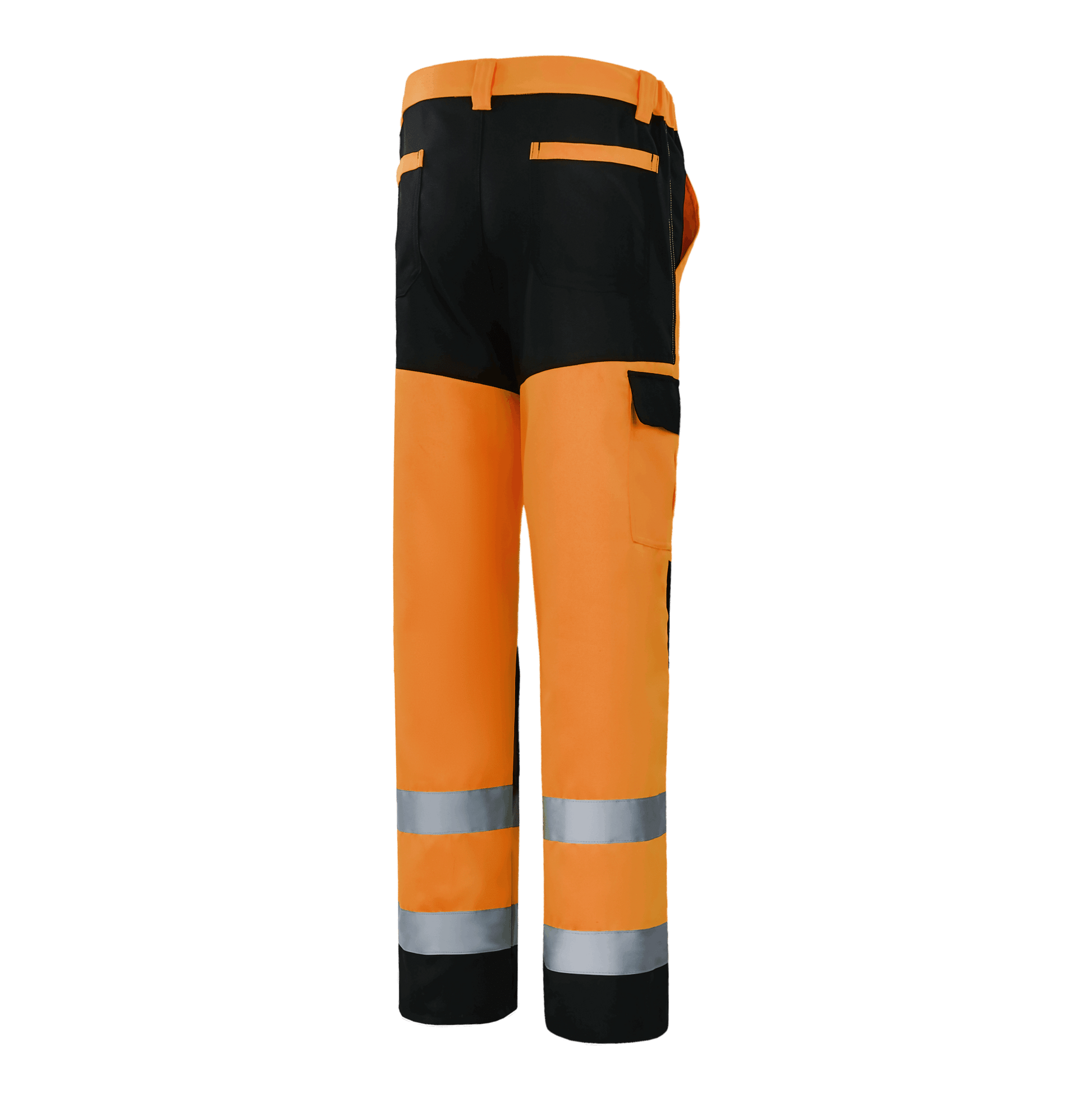 Hi-vis orange WP104 HIGHLAND work pant, functional and safe for outdoor work