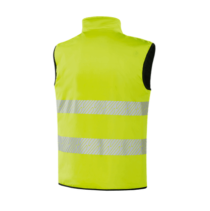 WJ201 LINZ fluorescent yellow hi-vis reversible jacket, dual-side wear and functional design