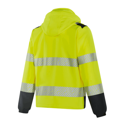 MAGDEBURG WS302 fluorescent yellow hi-vis jacket with practical pocket storage
