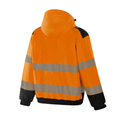 WJ303 PADOVA hi-vis orange winter bomber, warm and safe for outdoor work