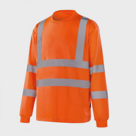 LEIPZIG- WT301 - Hi-vis long sleeve T-shirt Orange