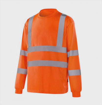 LEIPZIG- WT301 - Hi-vis long sleeve T-shirt Orange