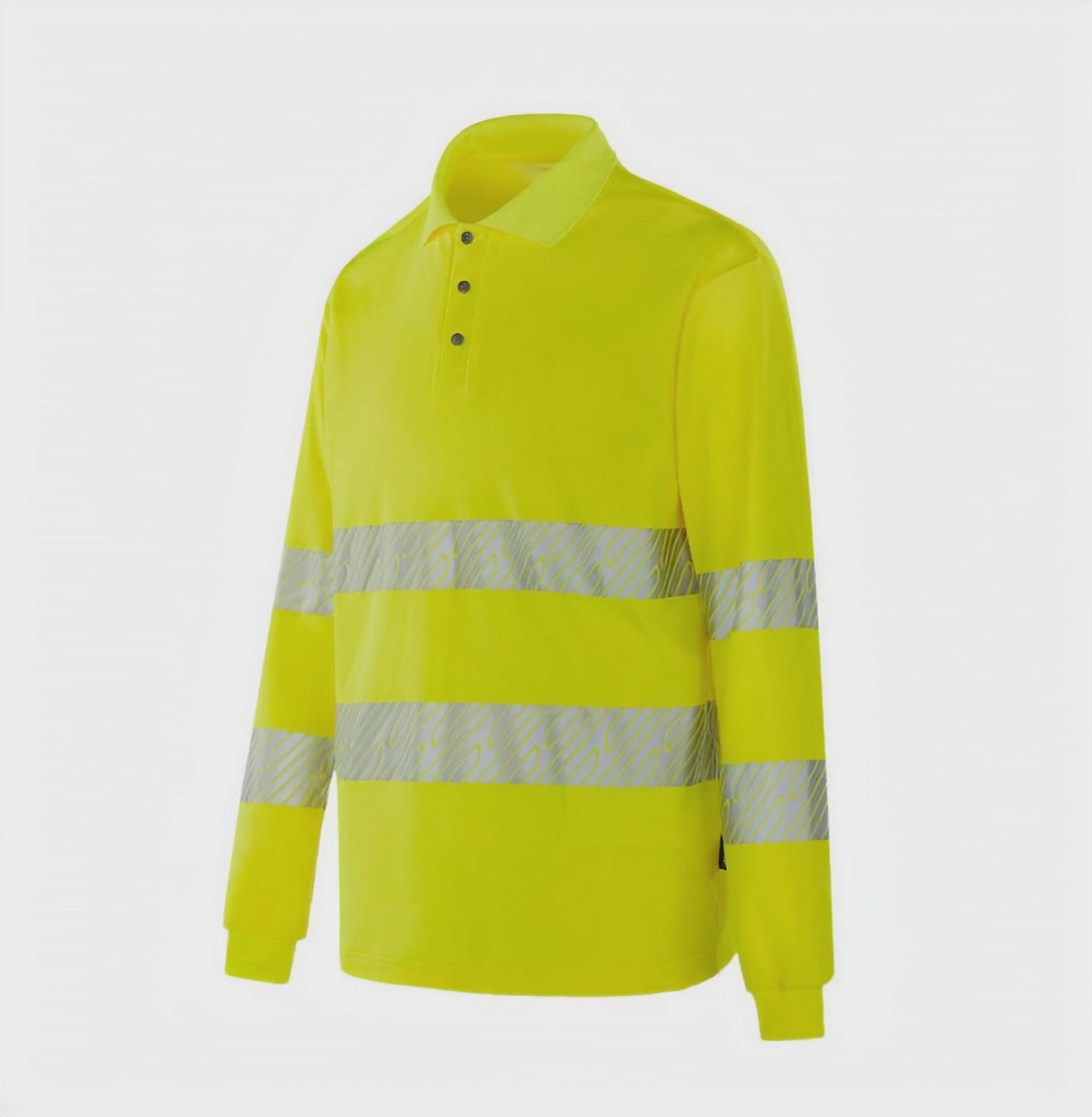 TOULON - WT304 - Hi-vis long sleeve POLO yellow