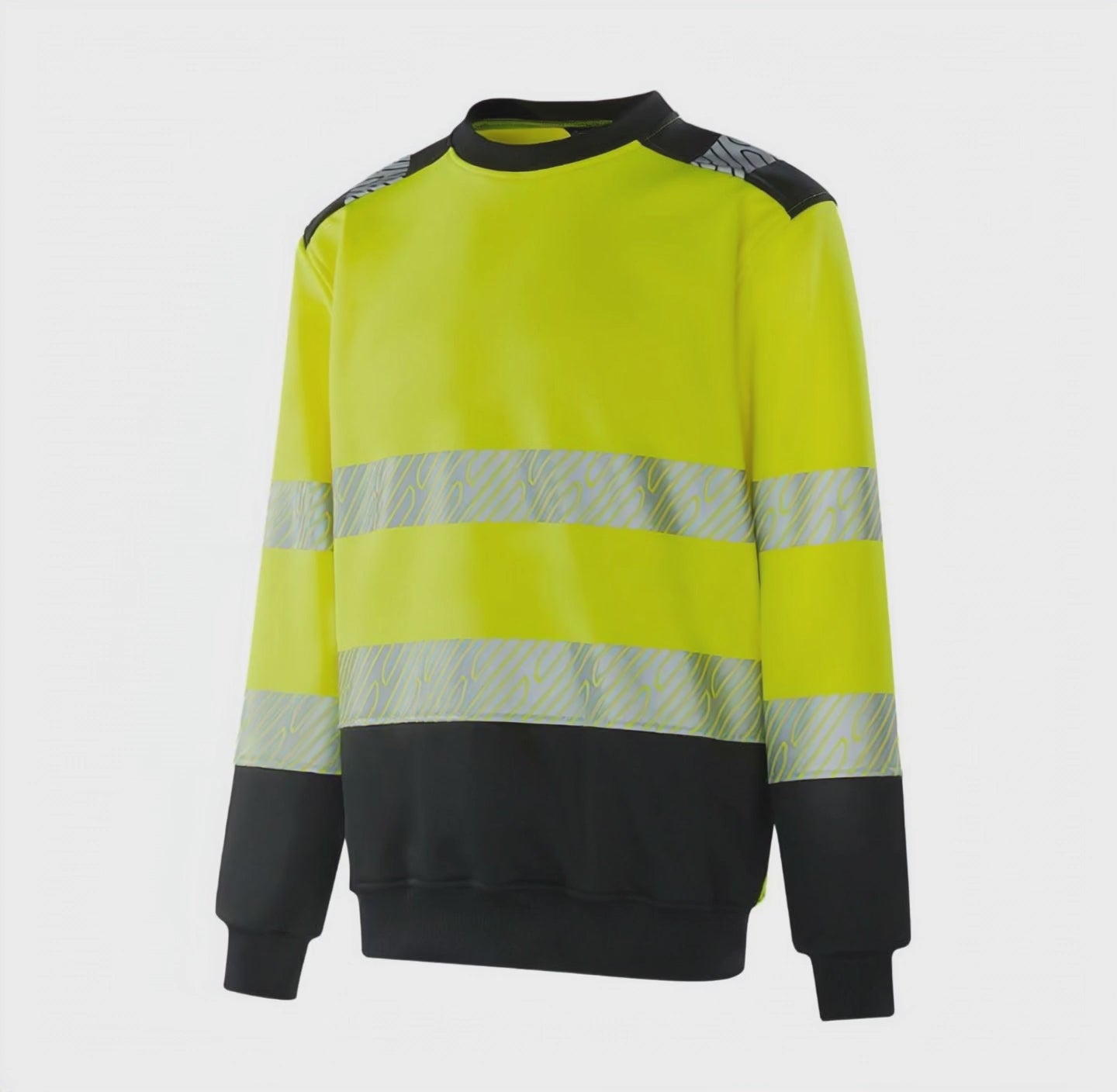 WROCLAW - WF201 - Hi-vis High Elasticity Sweatshirt yellow