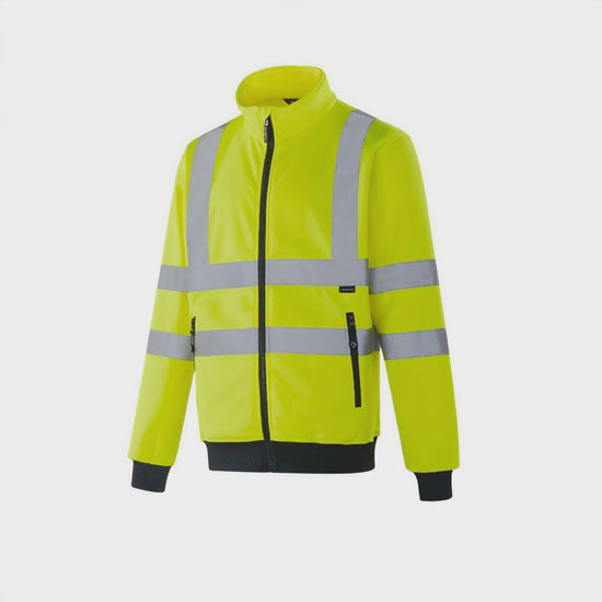 POZNAN - WF301 - Hi-vis Zipper Sweatshirt yellow