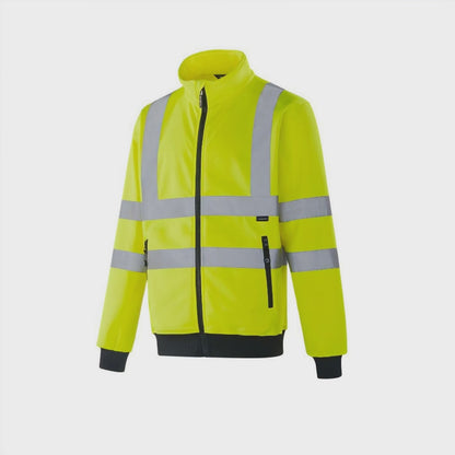 POZNAN - WF301 - Hi-vis Zipper Sweatshirt yellow
