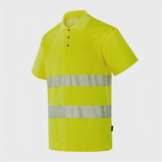 VILNIUS - WT204 - Hi-vis short sleeve POLO yellow