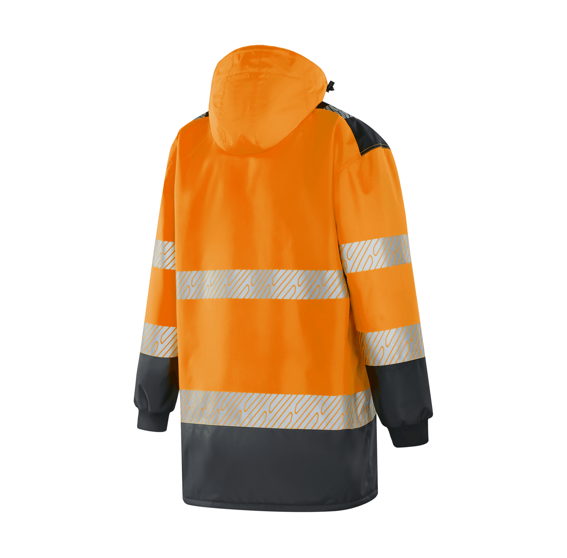 WJ306 ROSTOCK hi-vis orange winter parka, high-visibility and practical for outdoor work