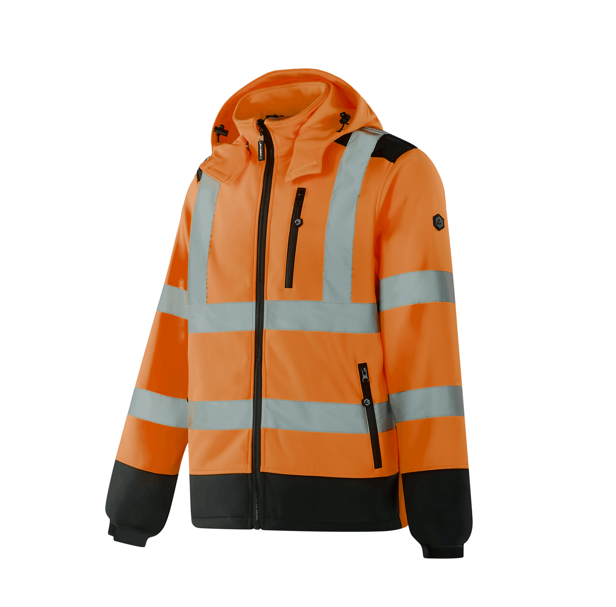 Hi-vis orange WS301 UTRECHT softshell, comfortable and high-visibility