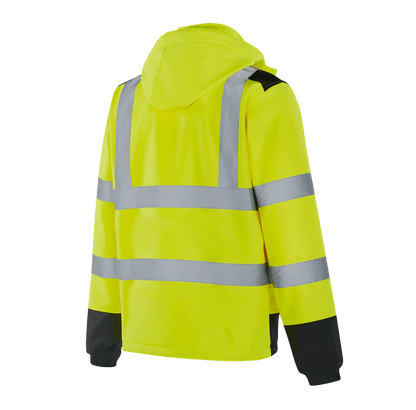 UTRECHT WS301 fluorescent yellow hi-vis jacket, reflective tape for workplace safety