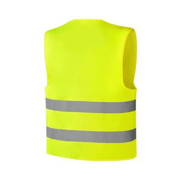 GOTEBORG WV201 fluorescent yellow hi-vis vest with velcro closure and sewn reflective tape