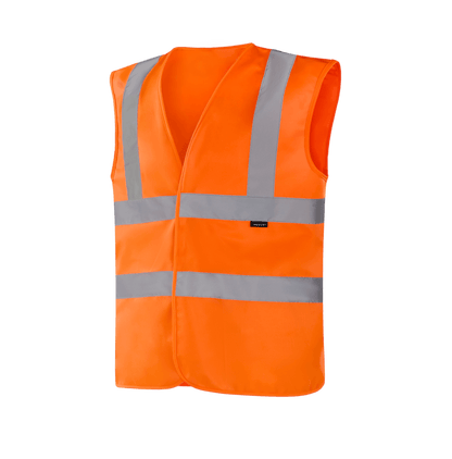 Hi-vis orange WV203 SAARBRUCKEN vest, lightweight workwear for visibility