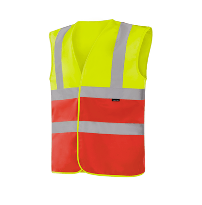 WV203 SAARBRUCKEN hi-vis yellow-red vest, other colors meet EN ISO 20471 Class 1